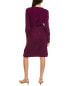 Forte Cashmere Tie Waist Cashmere Sweaterdress Women's Purple L