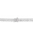 ფოტო #3 პროდუქტის Cubic Zirconia Layered 17" Statement Necklace in Sterling Silver