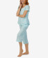 Фото #3 товара Women's Cap Sleeve 2-Pc. Capri Pajama Set