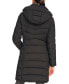 Фото #2 товара Women's Hooded Stretch Puffer Coat, Created for Macy's