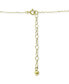 ფოტო #4 პროდუქტის Rainbow Cubic Zirconia Open Circle Pendant Necklace in 18k Gold-Plated Sterling Silver, 16" + 2" extender, Created for Macy's