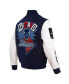 ფოტო #3 პროდუქტის Men's Navy Howard Bison Homecoming Varsity Full-Snap Jacket