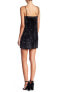 The Vanity Room 161291 Women's Lace Accent Velvet Slip Dress Black Sz. Small