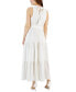 Women's Tie-Neck Tiered Sleeveless Maxi Dress