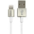 Фото #2 товара StarTech.com 1 m (3 ft.) USB to Lightning Cable - iPhone / iPad / iPod Charger Cable - Lightning to USB Cable - Apple MFi Certified - Metal - White - 1 m - Lightning - USB A - Male - Male - White