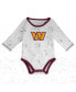 ფოტო #4 პროდუქტის Newborn and Infant Boys and Girls White, Burgundy Washington Commanders Dream Team Onesie Pants and Hat Set
