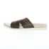 Spenco Twlight Ellie SP1070FFR Womens Brown Suede Slides Sandals Shoes 8