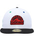 Фото #4 товара Men's White, Black Colorado Rockies 25th Anniversary Primary Eye 59FIFTY Fitted Hat
