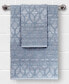 Textiles Alev Jacquard 2 Piece Turkish Cotton Bath Towel Set