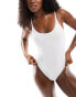 Фото #5 товара Calvin Klein Low Back Swimsuit - CK Festive in white