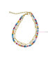 ფოტო #1 პროდუქტის Multi Color Bead and Paper Clip Chain Double Bracelet