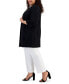 Фото #3 товара Plus Size Open-Front Stretch-Crepe Stand-Collar Topper Jacket