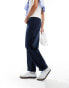 Фото #3 товара ASOS DESIGN straight fit chino trouser with pleats in navy