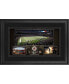Фото #1 товара New Orleans Saints Framed 10" x 18" Stadium Panoramic Collage with Game-Used Football - Limited Edition of 500