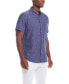 Фото #3 товара Men's Short Sleeve Solid Linen Cotton Shirt
