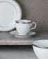 Charlotta Platinum 4 Piece Cups Set, Service for 4