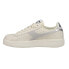 Фото #3 товара Diadora Game Step Premium Tumbled Leather Lace Up Womens Off White Sneakers Cas