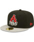 Фото #2 товара Men's Black Arkansas Travelers Authentic Collection Road 59FIFTY Fitted Hat