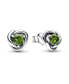 ფოტო #1 პროდუქტის August Birthstone Eternity Circle Stud Earrings