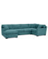 Фото #1 товара Radley 4-Pc. Fabric Chaise Sectional Sofa with Corner Piece, Created for Macy's