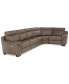 Julius II 5-Pc. Leather Sectional Sofa With 2 Power Recliners, Power Headrests & USB Power Outlet, Created for Macy's