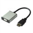 Фото #1 товара VALUE HDMI - VGA+3.5mm - HDMI - VGA (D-Sub) + 3.5mm - Male - Female - Black - Silver - Black
