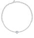 Luxury silver necklace with heart Tesori SAVB17