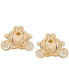 ფოტო #1 პროდუქტის Children's Cinderella Pumpkin Coach Stud Earrings in 14k Gold