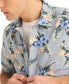 Фото #3 товара Men's Floral Print Short Sleeve Button-Front Shirt