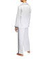 Фото #2 товара Neiman Marcus274845 Lace-Trim Silk Pajama Top ONLY! size M