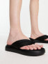 Фото #1 товара Urban Revivo flatform toe post sandal in black