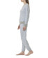 ფოტო #3 პროდუქტის Women's Westport Long Sleeve Pajama Set