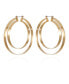 Фото #1 товара Gold-Tone Double Hoop Earrings