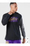Фото #1 товара Sportswear NBA Max 90 Lakers Uzun Kollu Siyah Erkek T-shirt