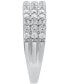 ფოტო #3 პროდუქტის Diamond Multi-Row Statement Ring (1 ct. t.w.) in 10k White Gold