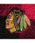 Women's Red, Black Chicago Blackhawks Plaid Sherpa Quarter-Zip Jacket