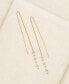 ფოტო #2 პროდუქტის Crystal Baguette Threader Earrings