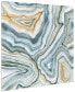 Agate Abstract I Frameless Free Floating Tempered Art Glass Abstract Wall Art by EAD Art Coop, 38" x 38" x 0.2"