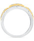 Фото #3 товара Men's Diamond Ring (2 ct. t.w.) in Two-Tone 10k Gold & White Gold