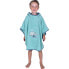 Bio Kinder-Poncho mit Kapuze Walfamilie