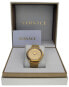 Фото #4 товара VERSACE Damen Armbanduhr V Circle Gold Edelstahl 38mm VE8100619