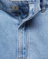 ფოტო #5 პროდუქტის Women's Pleats Detail Denim Shorts