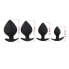 Фото #1 товара Pack 4 Butt Plug Renegade Spade Silicone Black