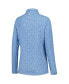 ფოტო #2 პროდუქტის Women's Blue THE PLAYERS Printed Raglan Perth Quarter-Zip Top