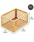 Фото #2 товара Bamboo Slotted Kitchen Pantry Organizer Bin - 6 Pack