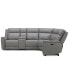 Фото #20 товара Addyson 117" 5-Pc. Leather Sectional with 2 Zero Gravity Recliners with Power Headrests, Created for Macy's