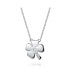 ფოტო #5 პროდუქტის Personalized Engrave Layering Four Leaf Clover Shamrock Irish Lucky Horseshoe Pendant Necklace Western Jewelry Sterling Silver Customizable