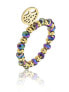 Amy Violet Gold Plated Beaded Ring EWR23033G