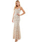 Juniors' Sequined Lace Gown