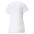 Фото #2 товара Puma Run Logo Crew Neck Short Sleeve T-Shirt Womens White Casual Tops 52326652